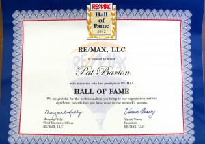 REMAX Hall of Fame Award